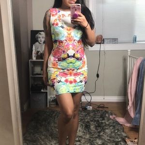 Floral mini dress